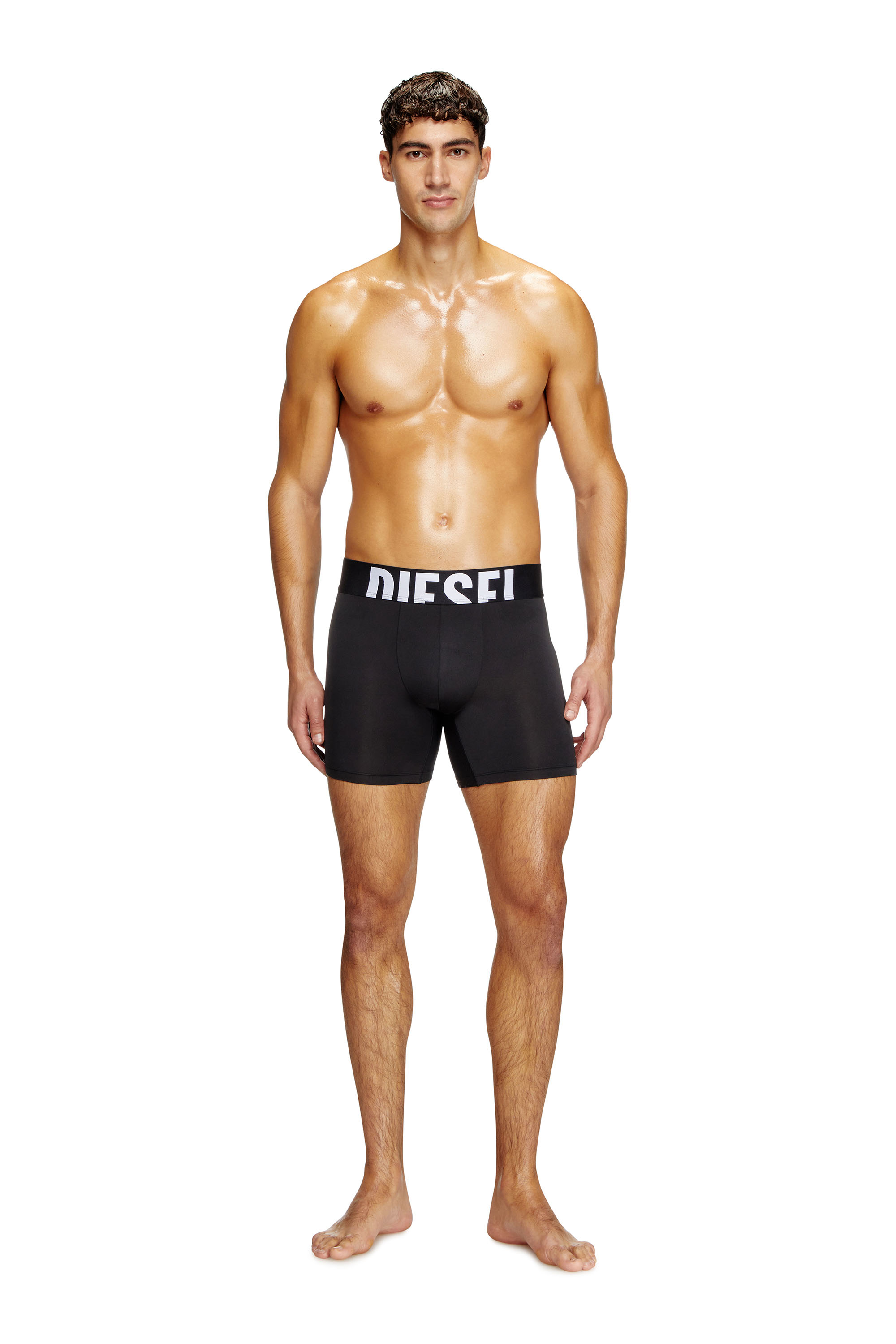 Diesel - MAX-D-POP-3PACK-55, Set da tre paia di boxer lunghi in microfibra Uomo in Multicolor - 3