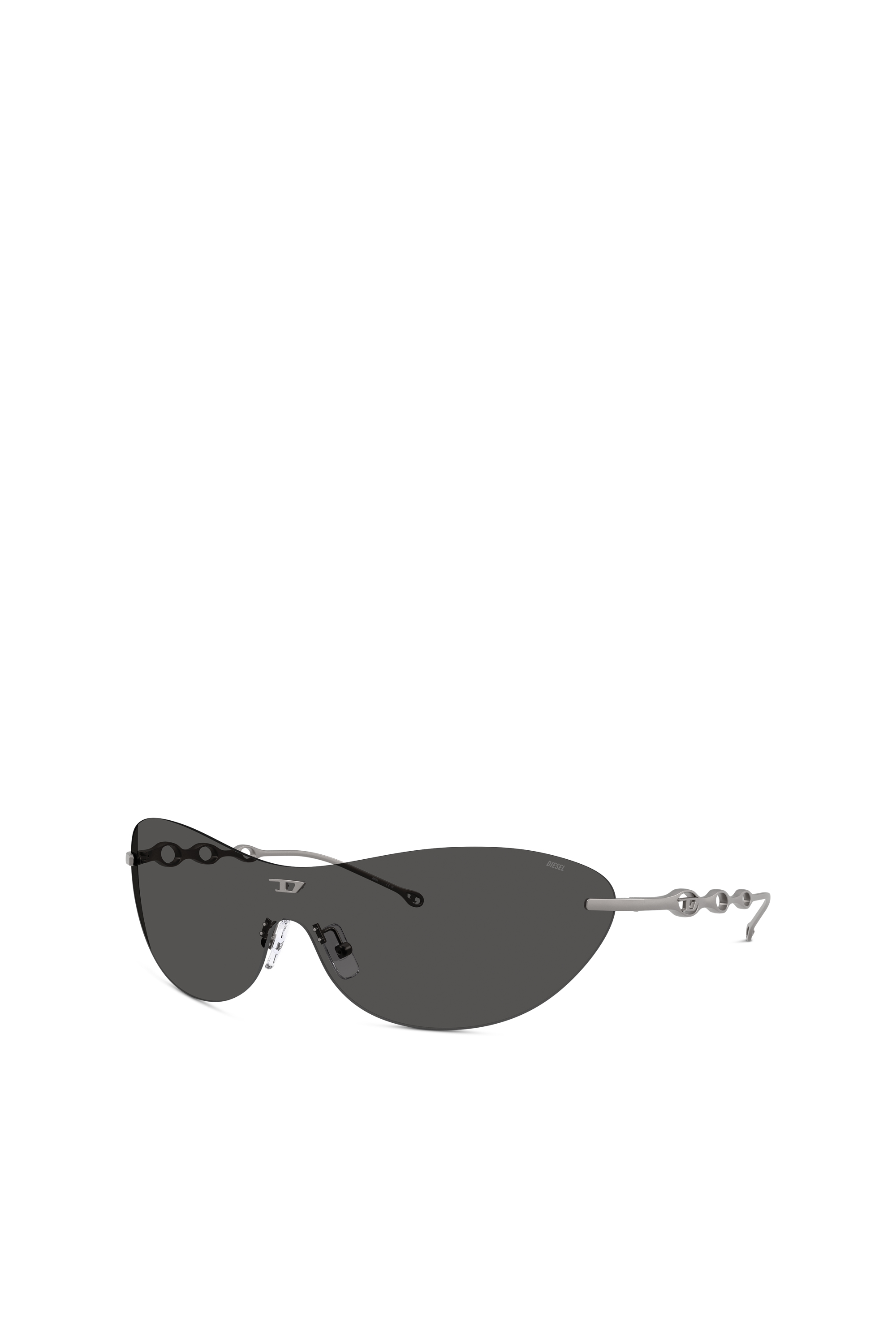 Diesel - 0DL1006 SIZE 35, Occhiali da sole ovali Unisex in Grigio - 1