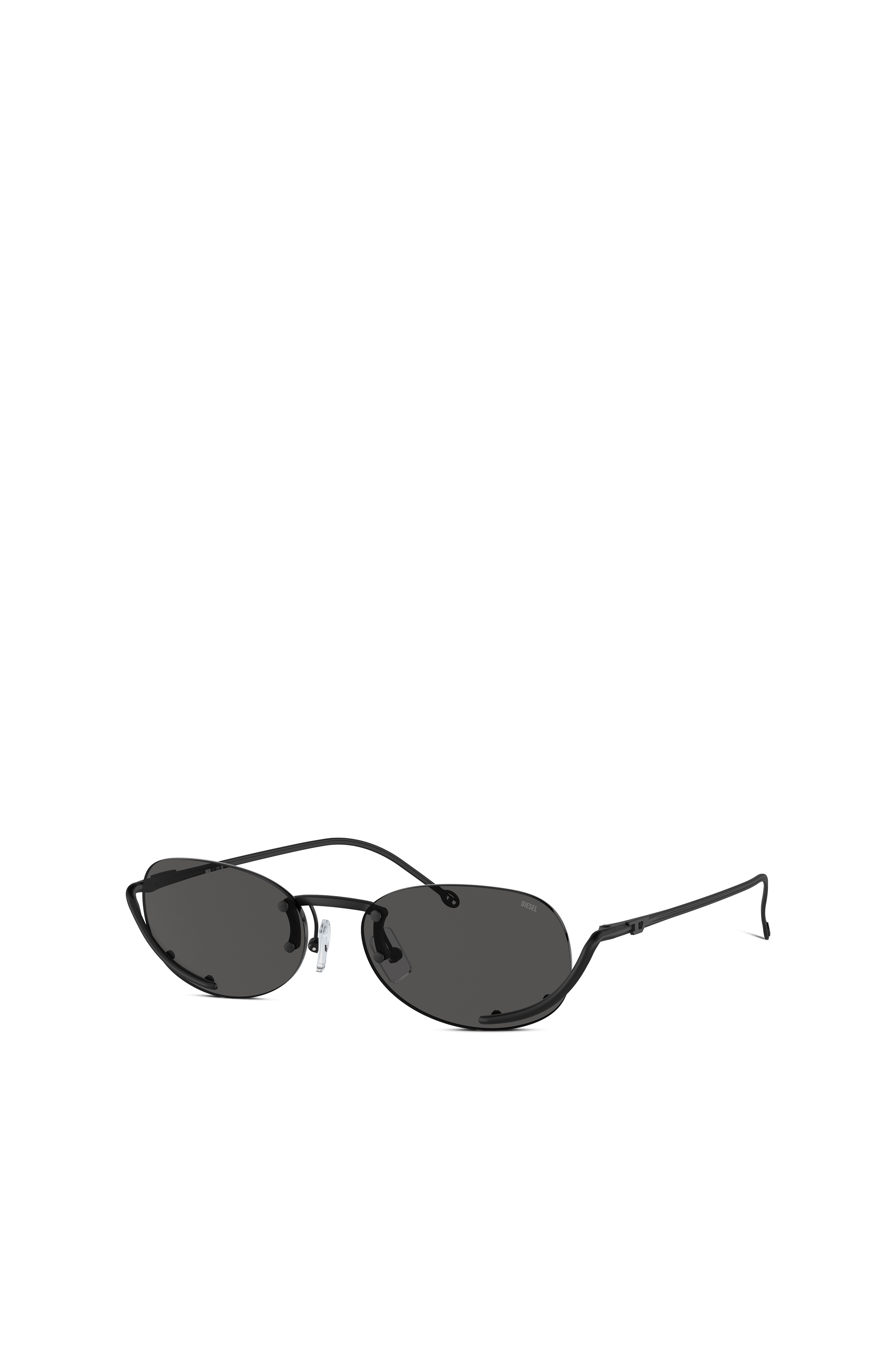 Diesel - 0DL1004, Occhiali da sole ovali Unisex in Nero - 1