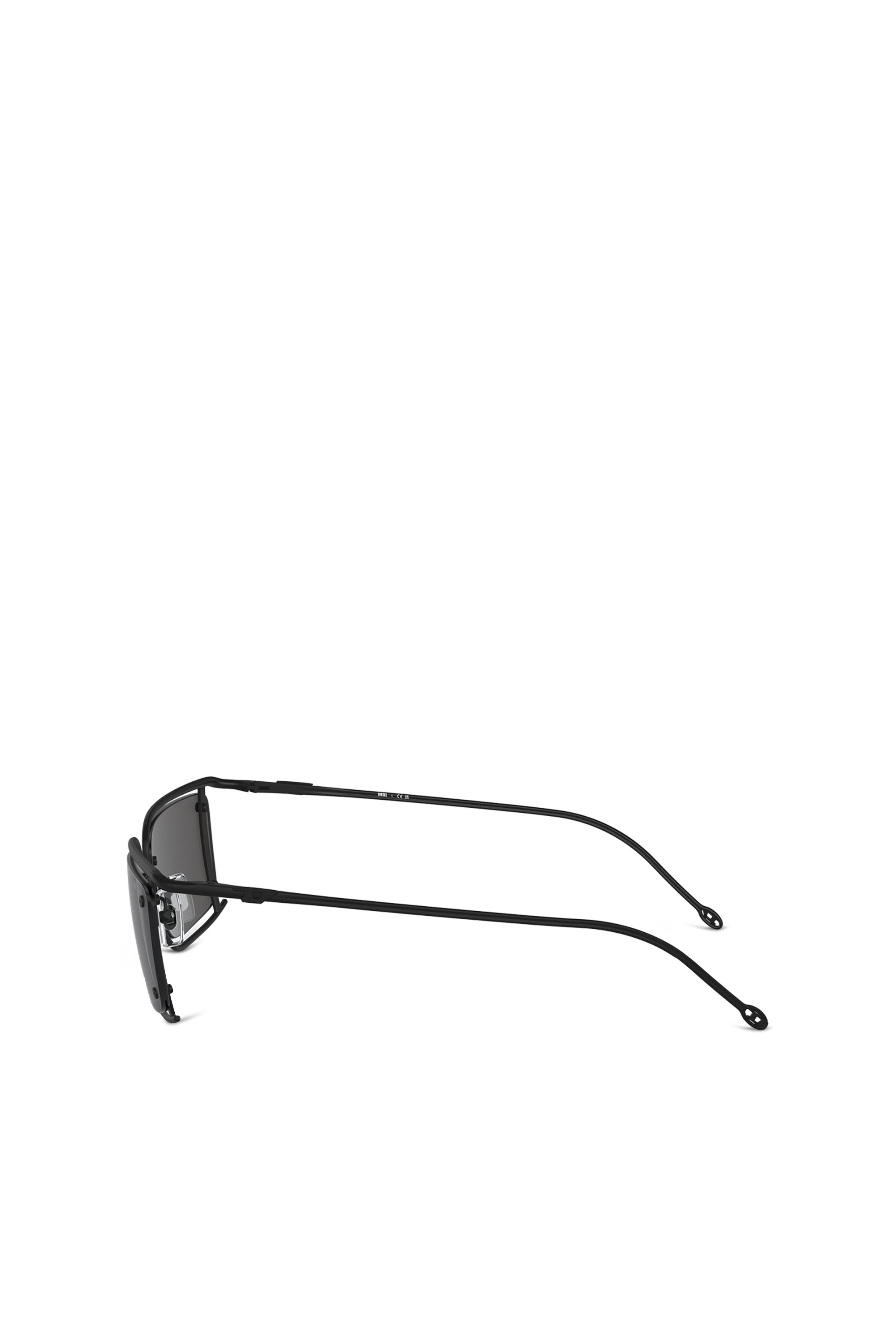 Diesel - 0DL1002, Occhiali da sole rettangolari Unisex in Nero - 3