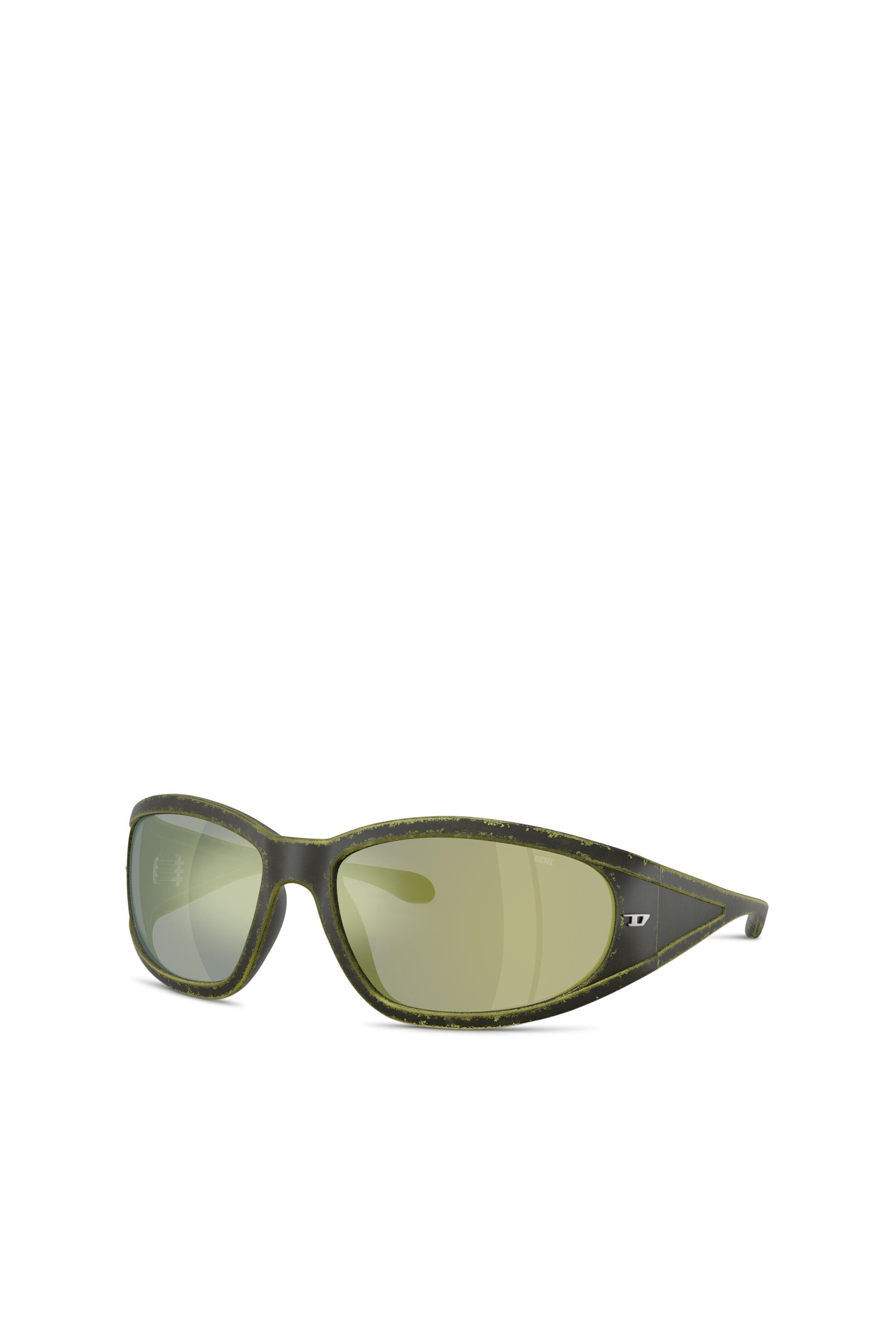 Diesel - 0DL3002, Occhiale in acetato con forma rettangolare Unisex in Verde - 1