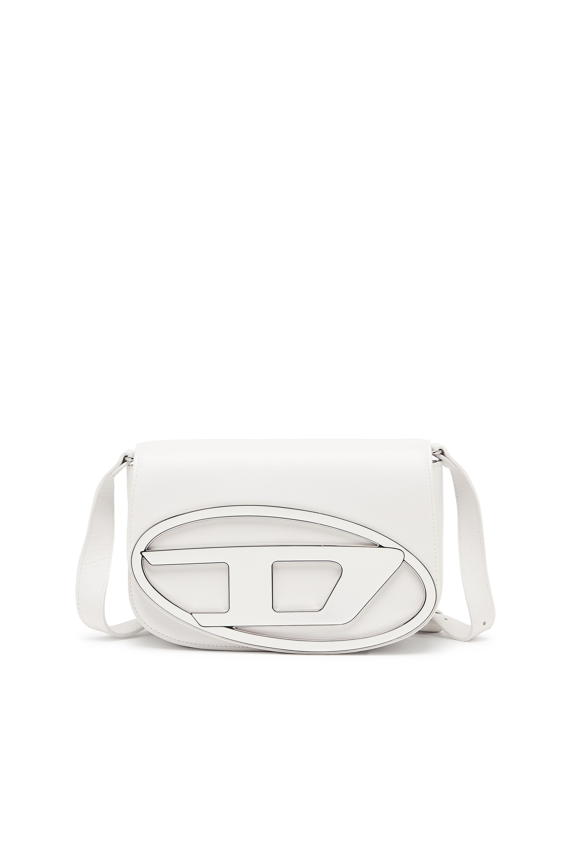 Diesel - 1DR M, 1DR M-Iconica borsa a spalla media in pelle Donna in Bianco - 1