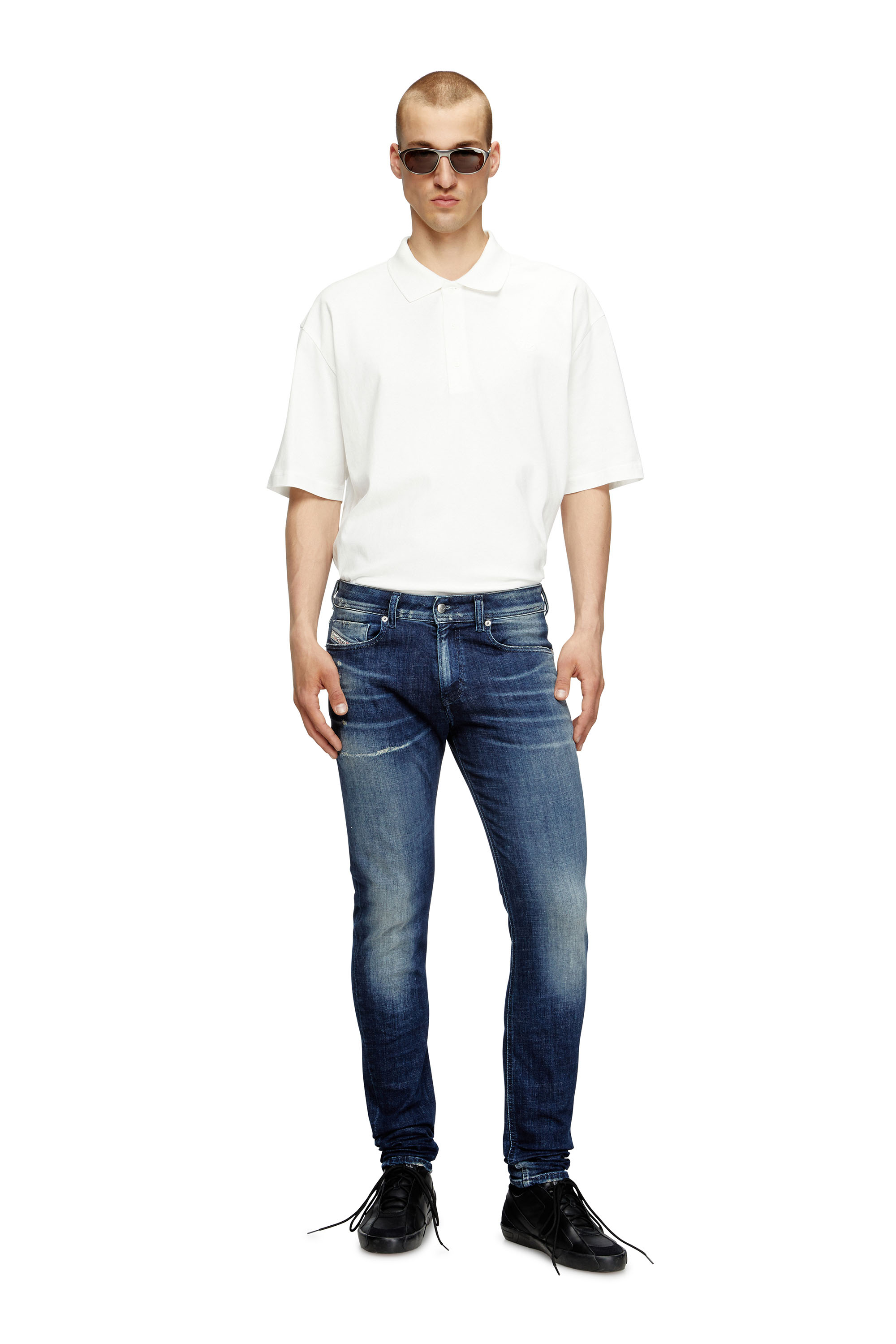 Diesel - Skinny Jeans 1979 Sleenker 09L97 Uomo, Blu Scuro - Image 2