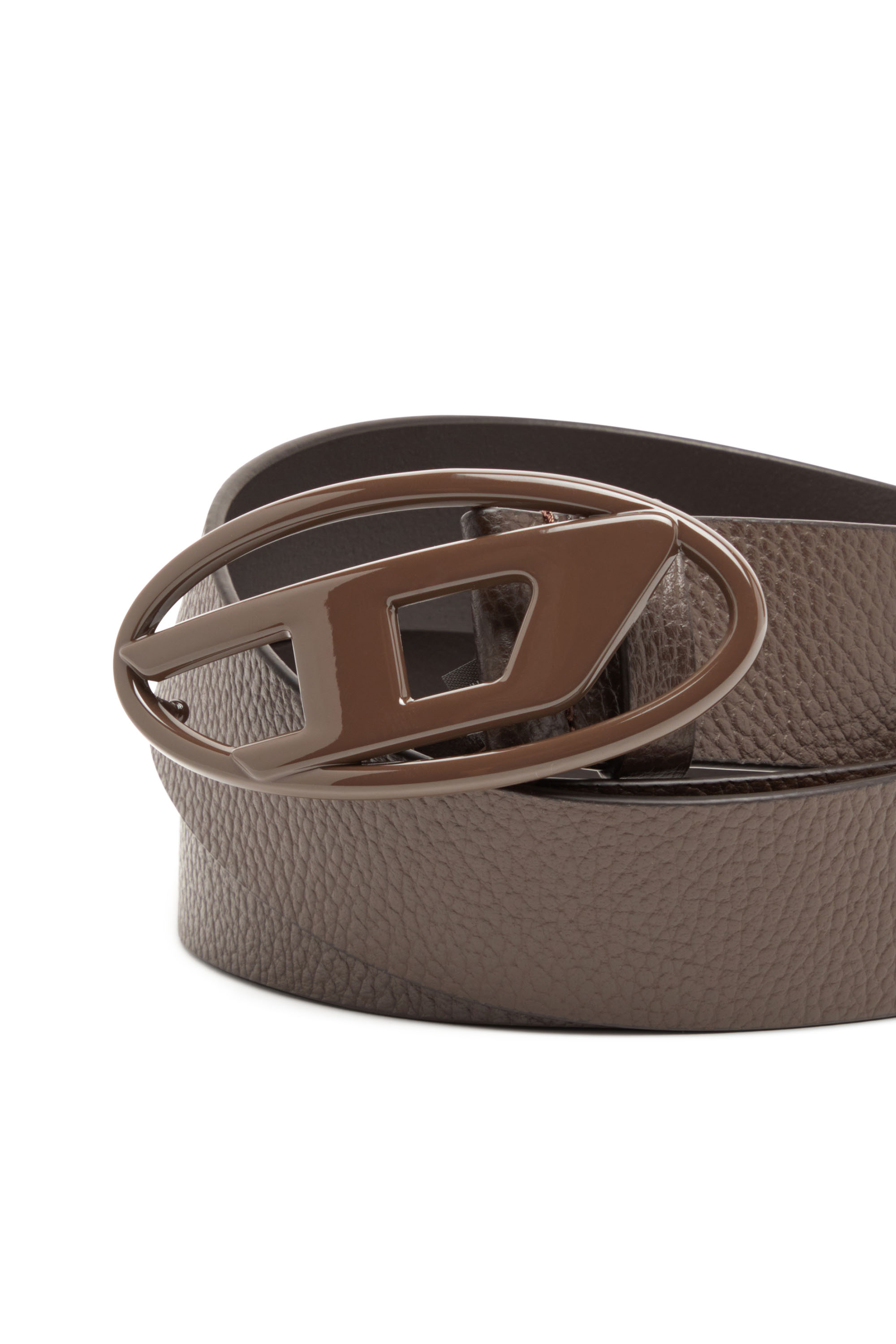Diesel - B-1DR, Cintura 4 cm in pelle con fibbia in tono Unisex in Marrone - 3