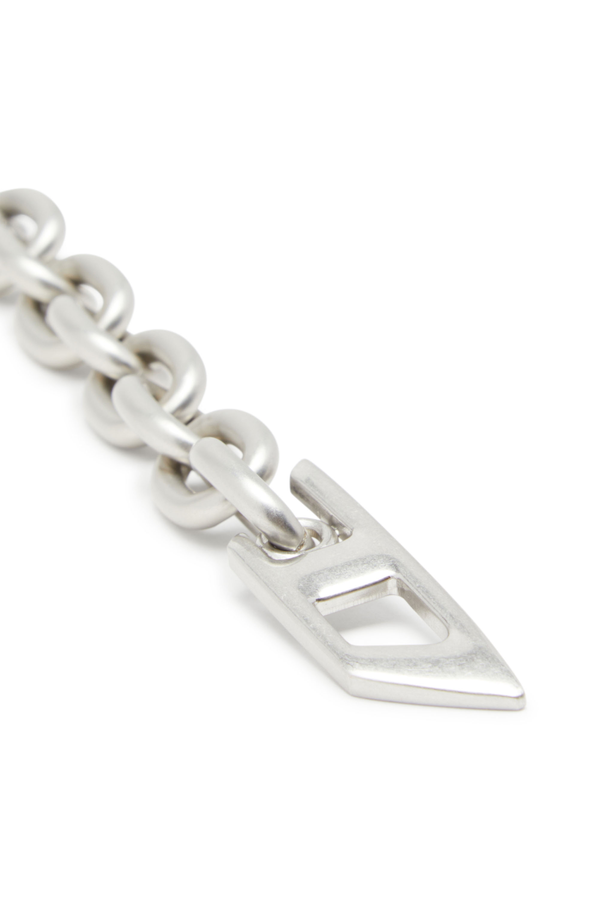 Diesel - B-CHARM CHAIN, Cintura 1 cm a catena con charm logo in cristallo Donna in Argento - 3