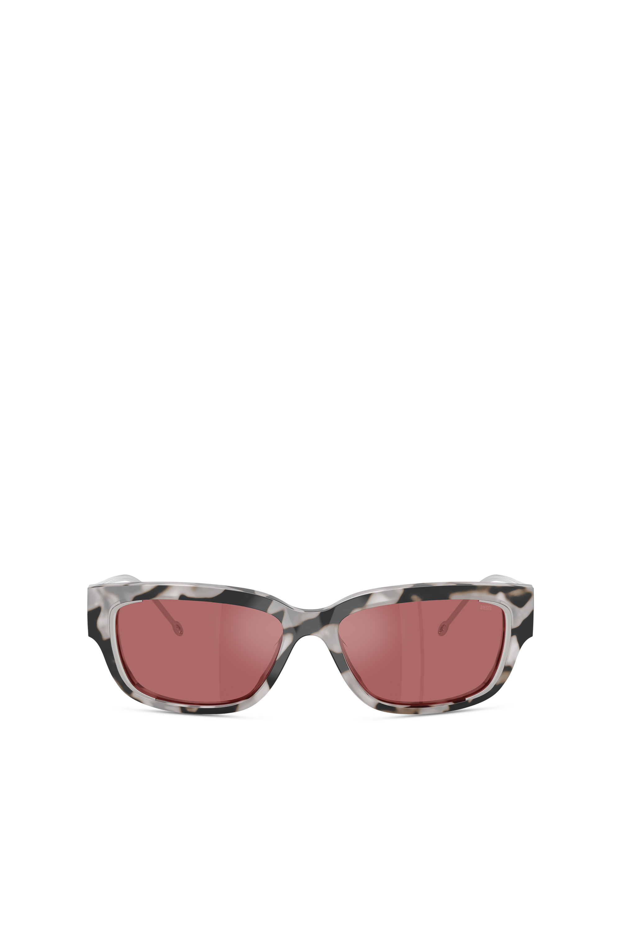 Diesel - 0DL2002 SIZE 56, Occhiali da sole rettangolari Unisex in Rosso - 2